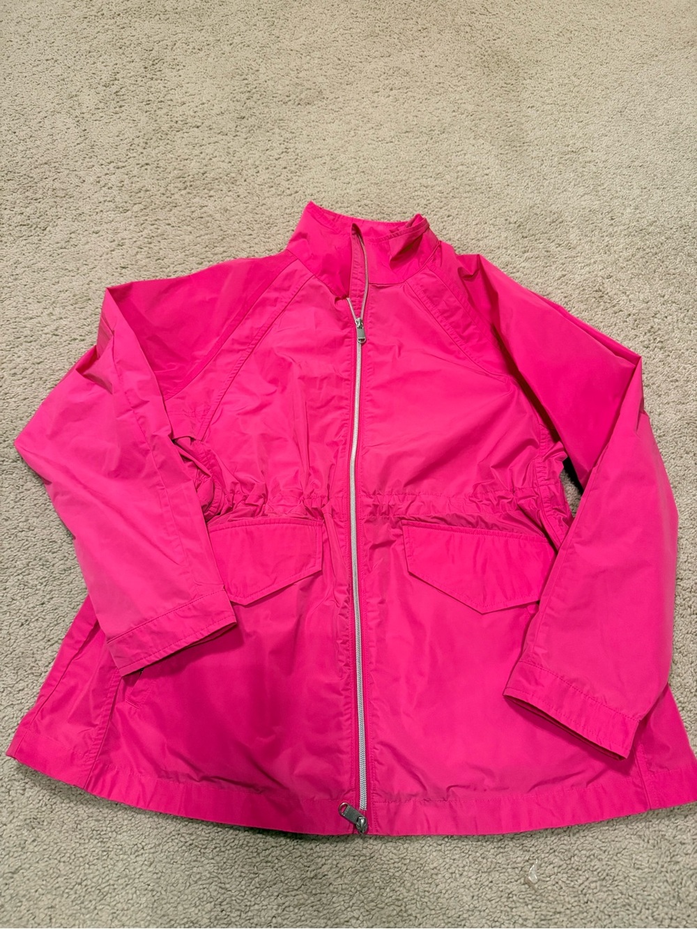 Athleta Hot Pink Lightweight Utility Jacket Size L